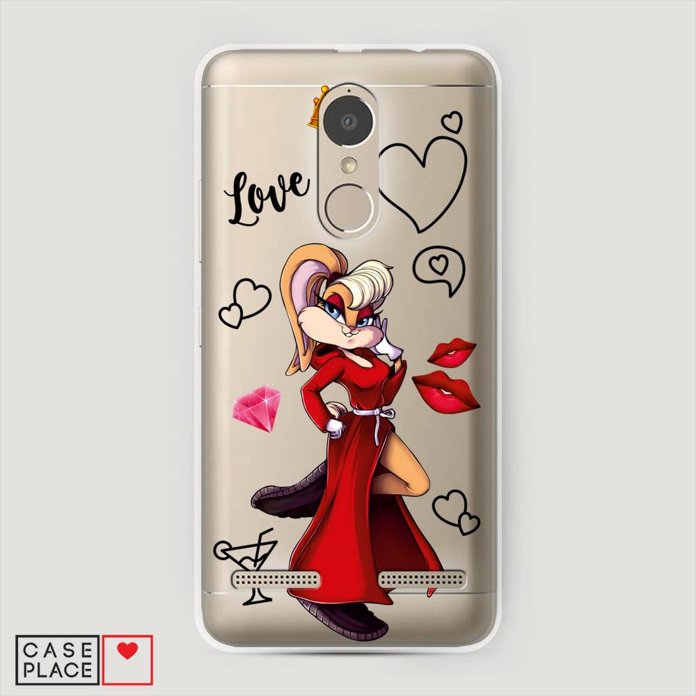 

Чехол на Lenovo K6 Power "Rich Lola Bunny", Красный;бежевый;оранжевый, 112350-6