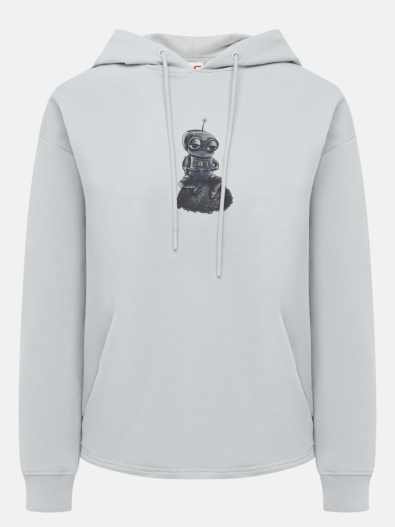 

Худи женское Just Clothes 000000565 серое 40 RU, Серый, 000000565