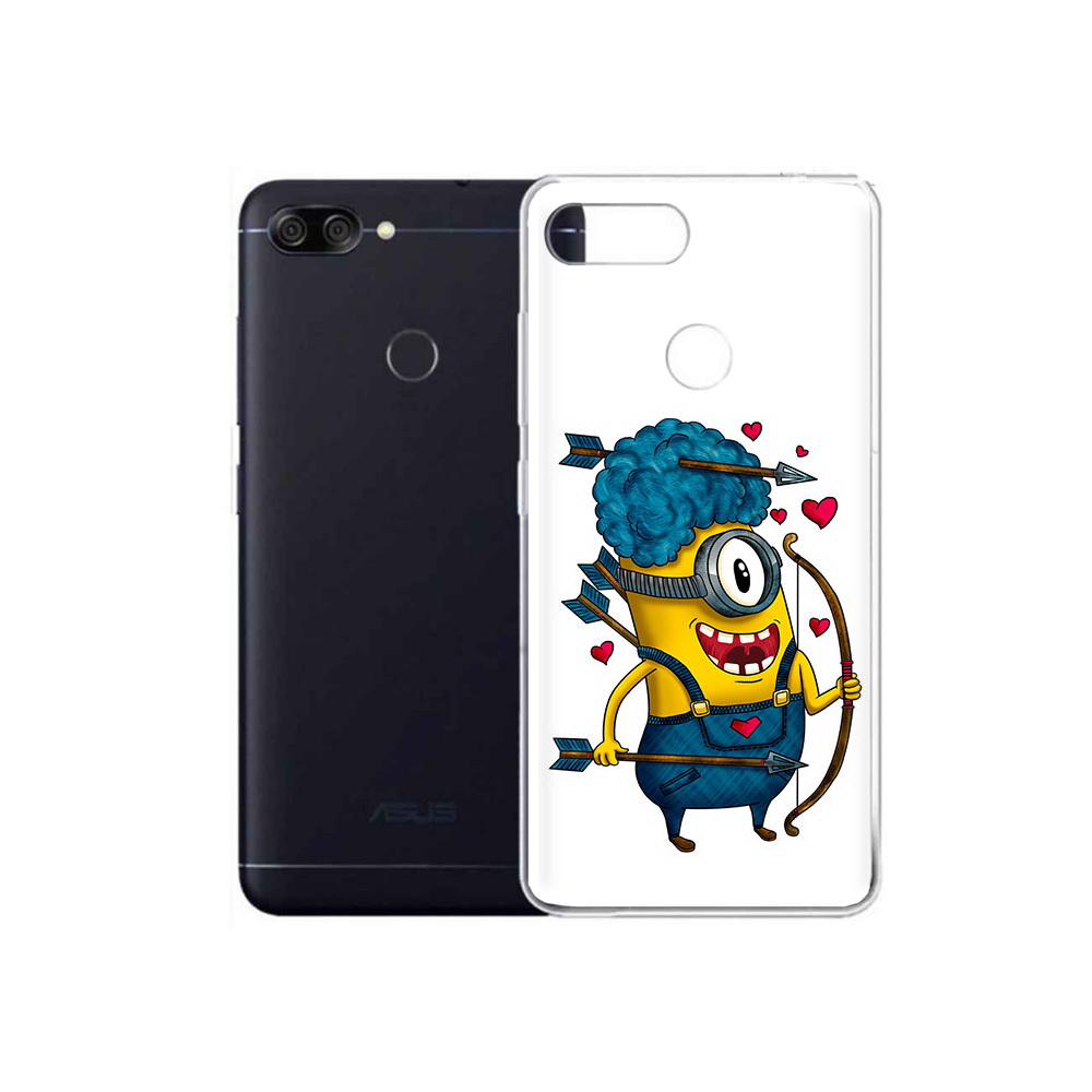 Чехол MyPads Tocco для Asus ZenFone Max Plus M1 (ZB570TL) Миньон купидон