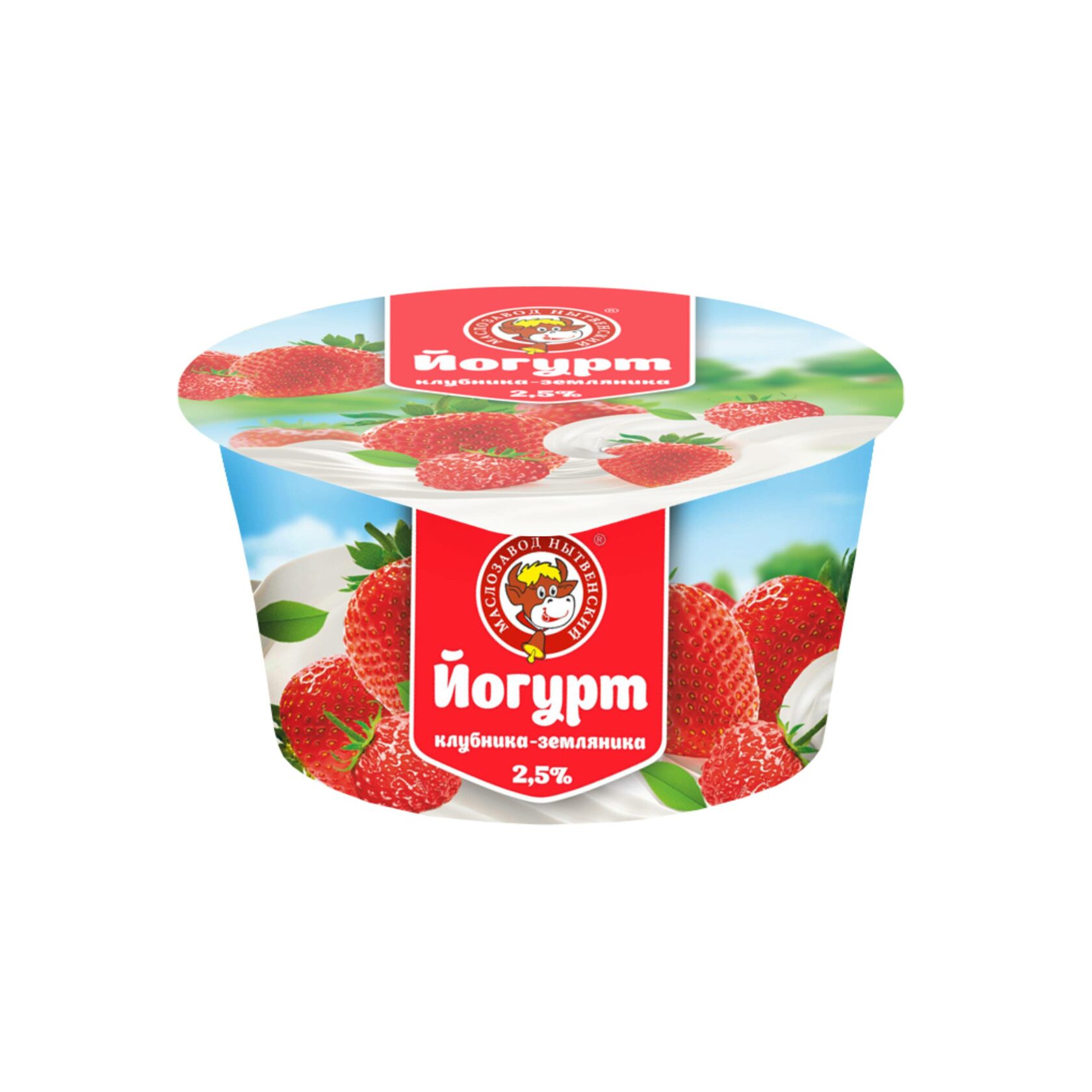 

Йогурт Маслозавод Нытвенский клубника-земляника 2,5% 120 г