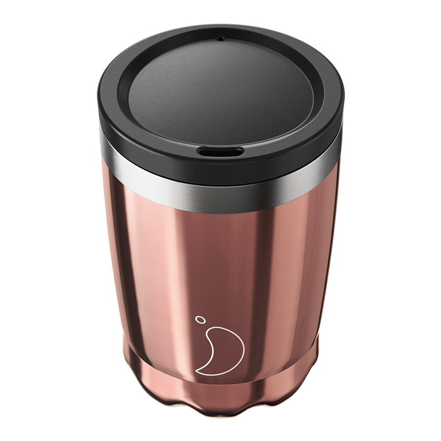 фото Термокружка coffee cup 340 мл сhrome rose gold chilly's bottles