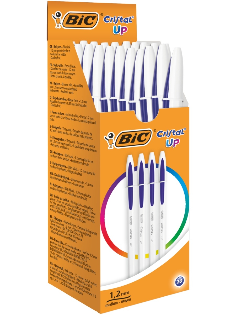 Ручка шариковая BIC Cristal Up 949879, синяя, 1 мм, 1 шт.