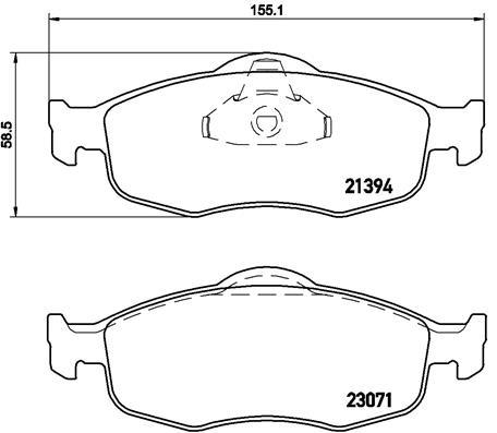 

Тормозные колодки brembo дисковые P24037