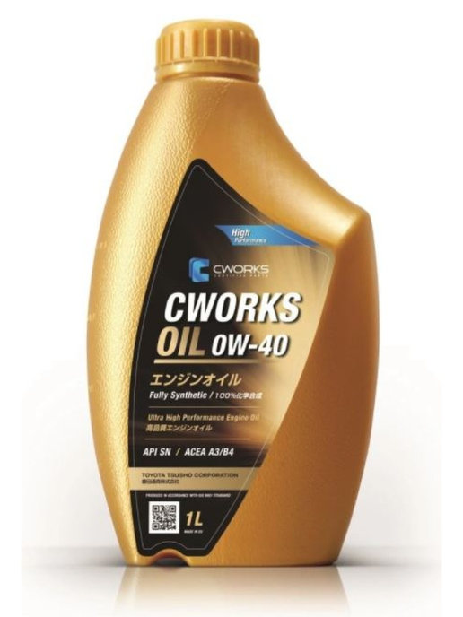 фото Масло моторное, синтетическое, cworks oil 0w-40 a3/b4, 1 л.