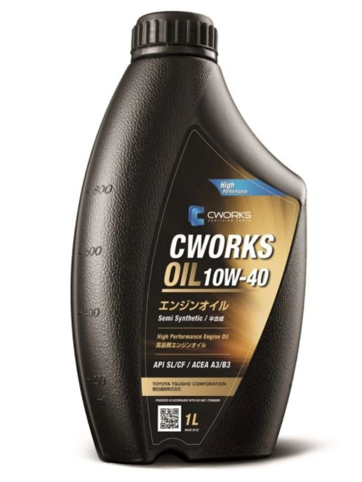 фото Масло моторное, полусинтетическое, cworks oil 10w-40 a3/b3, 1 л.