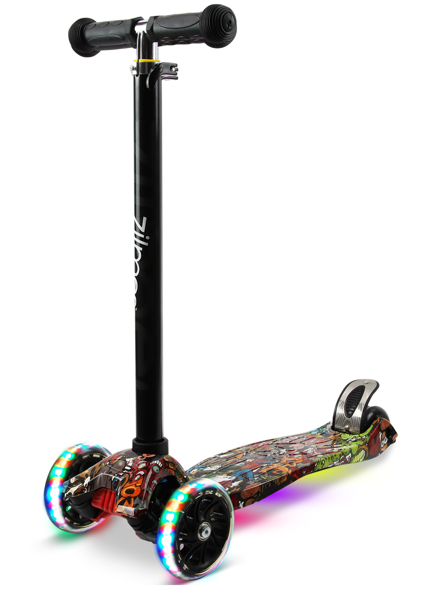 Самокат Zilmer Стрит-арт скейтбор борд фристайл zilmer 53х15 см свет pu колёса 60х45 мм подшип abec 7 до 70 к