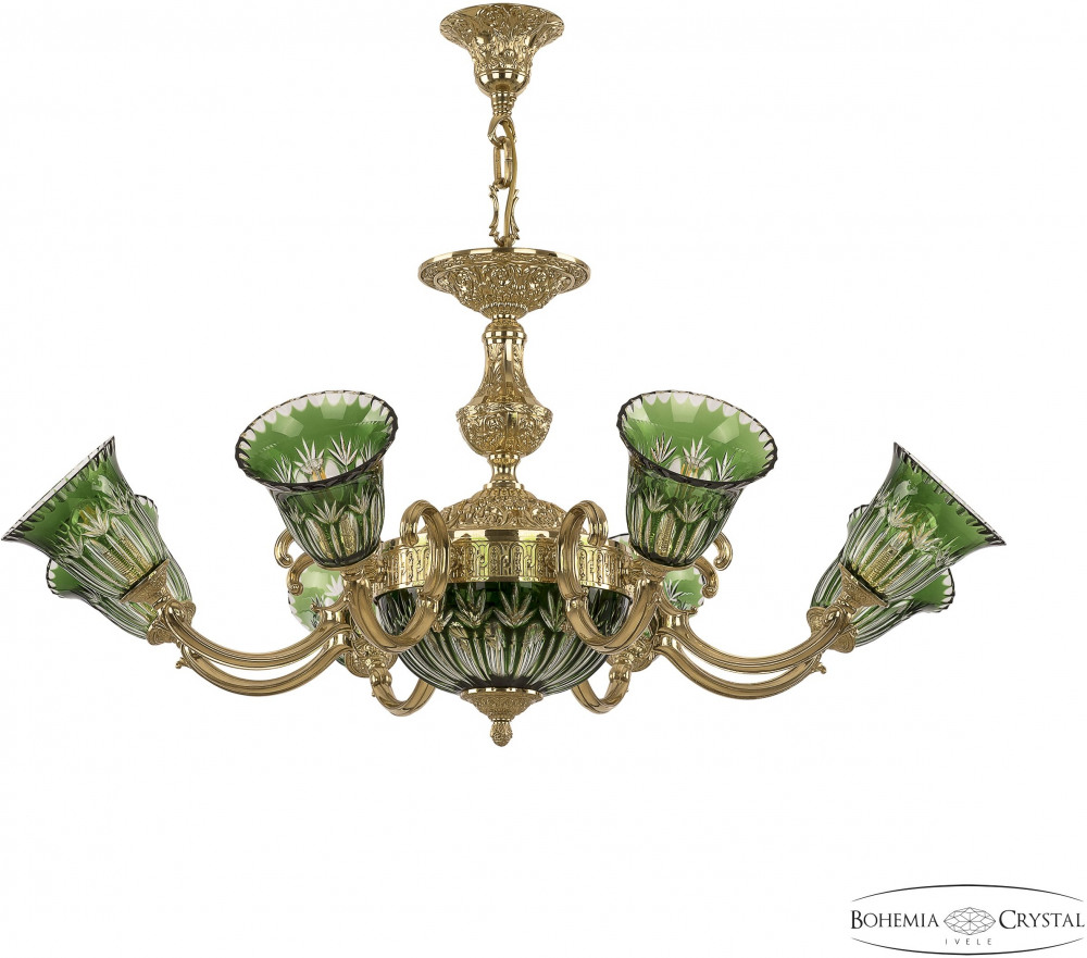 

Подвесная люстра Verona 72213P/8/210 G P2 U Clear-Green/H-1I
