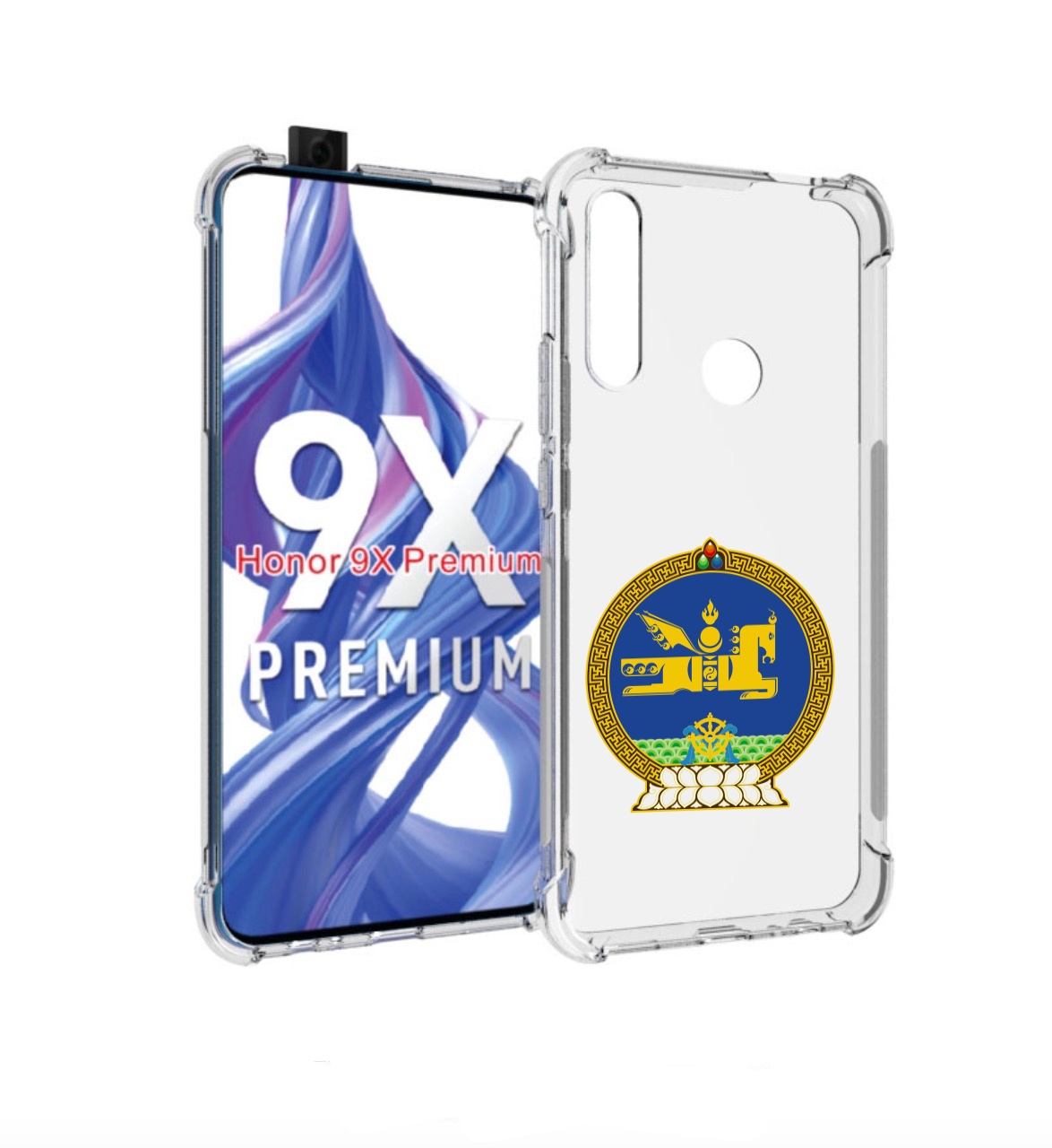 

Чехол бампер MyPads герб-монголия для Honor 9X (STK-LX1), Прозрачный, Tocco