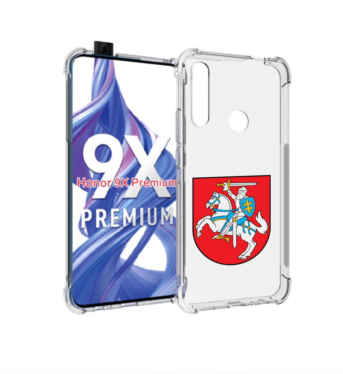 

Чехол бампер MyPads герб-литва для Honor 9X (STK-LX1), Прозрачный, Tocco