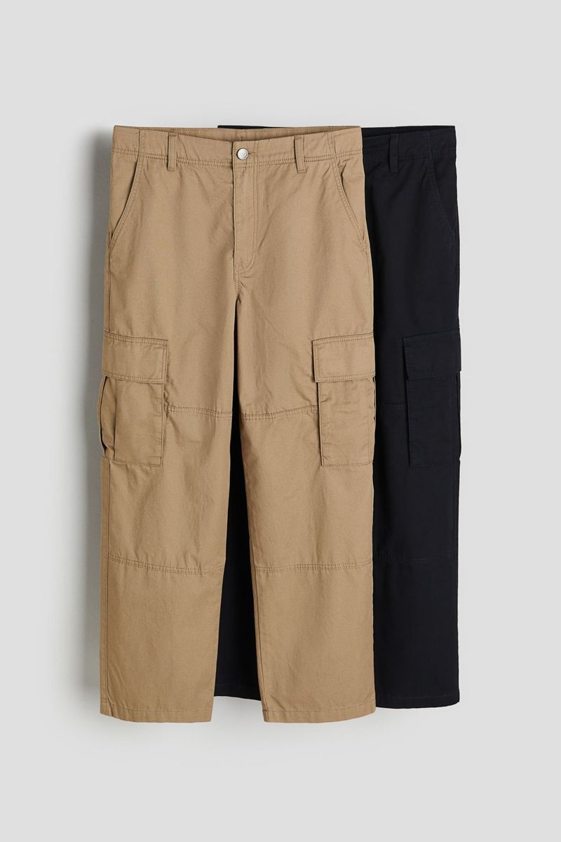 

Брюки детские H&M 1174295, Бежевый, Черный, 140, 1174295