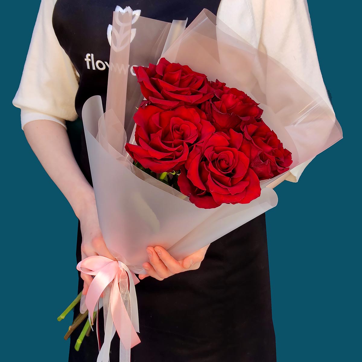 

Букет живых цветов, Талисман Флора, B2062, 45см