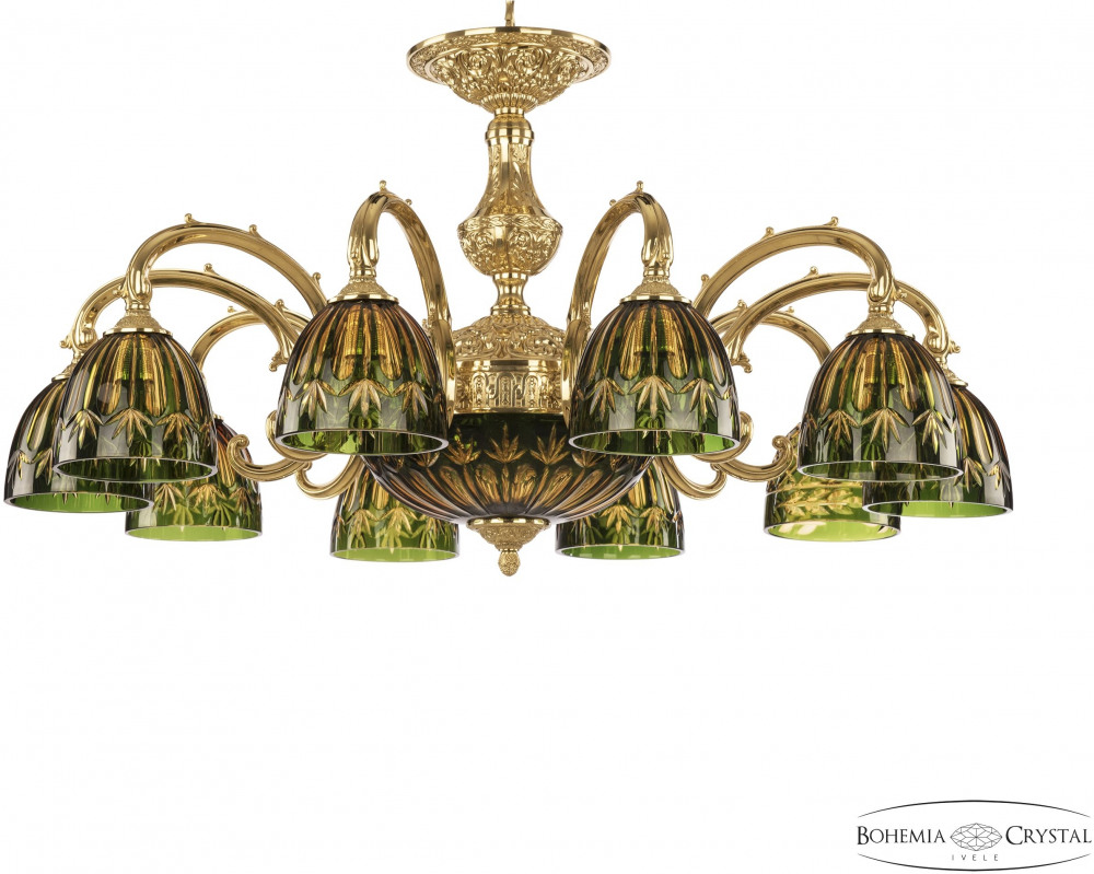 

Подвесная люстра Verona 72209P/10/250 G P1 D Amber-Green/H-1I