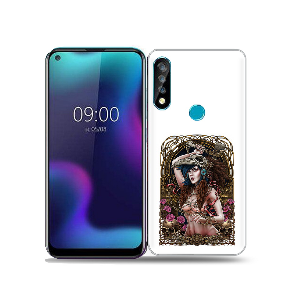 

Чехол MyPads Tocco для BQ 6424L красивая девушка рисунок, Прозрачный, Tocco