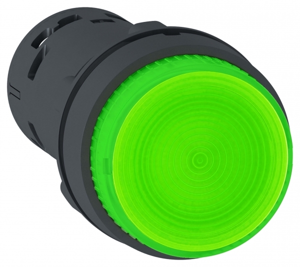 фото Кнопка 22мм 230в зеленая с подсветкой | код xb7nw33m1 | schneider electric ( 1шт. )