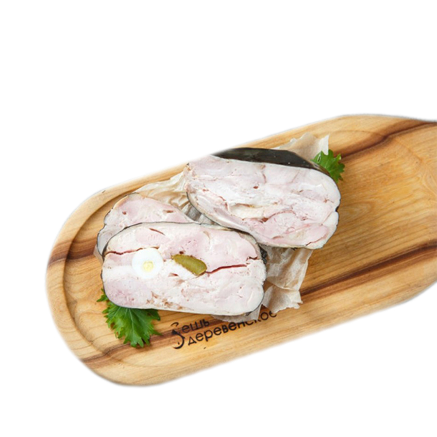 

Буратто Базилик из курицы, с перепелиными яйцами и корнишонами, 360-390 г
