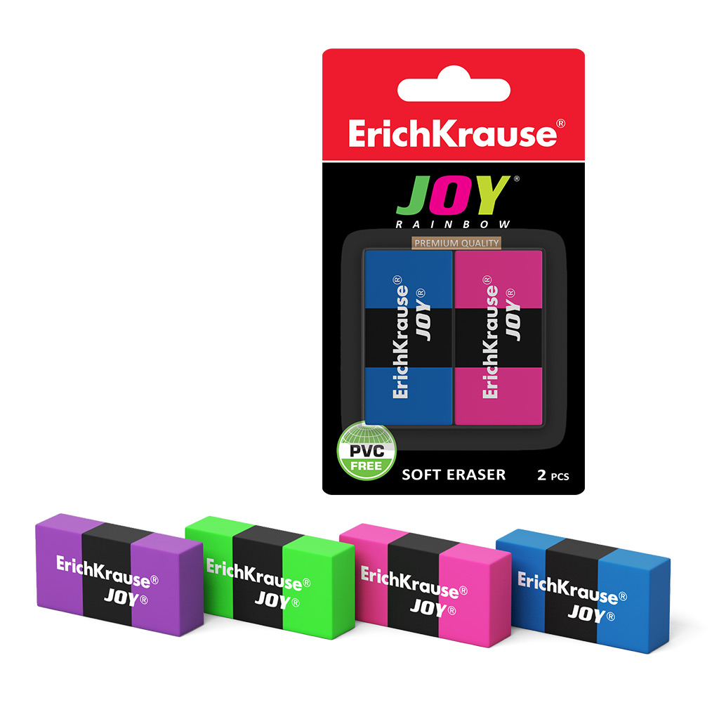 

Ластик ErichKrause JOY Rainbow, Разноцветный