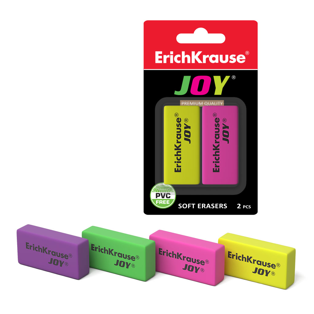 

Ластик ErichKrause JOY, Разноцветный