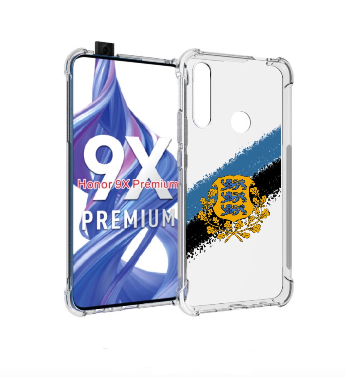 

Чехол бампер MyPads герб флаг эстонии-2 для Honor 9X (STK-LX1)/H, Прозрачный, Tocco