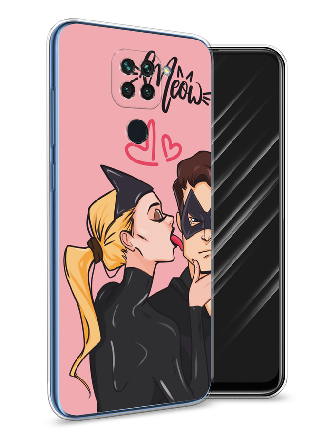 

Чехол Awog на Xiaomi Redmi 10X/Redmi Note 9 "Kiss of Cat Woman", Розовый;черный;бежевый, 38250-1