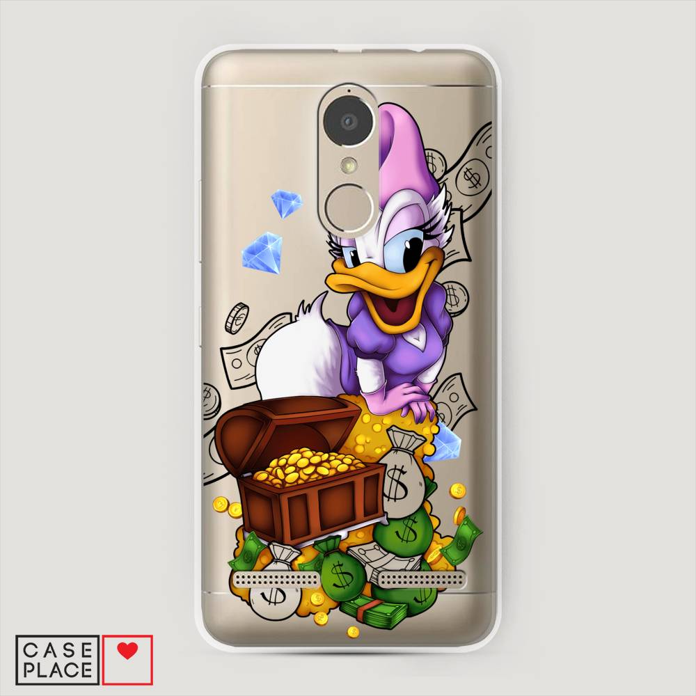 

Чехол на Lenovo K6 Power "Rich Daisy Duck", Коричневый;белый;фиолетовый, 112350-6