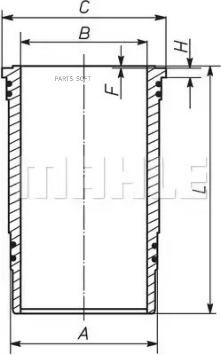 

Гильза цилиндра MAN D2865/2866