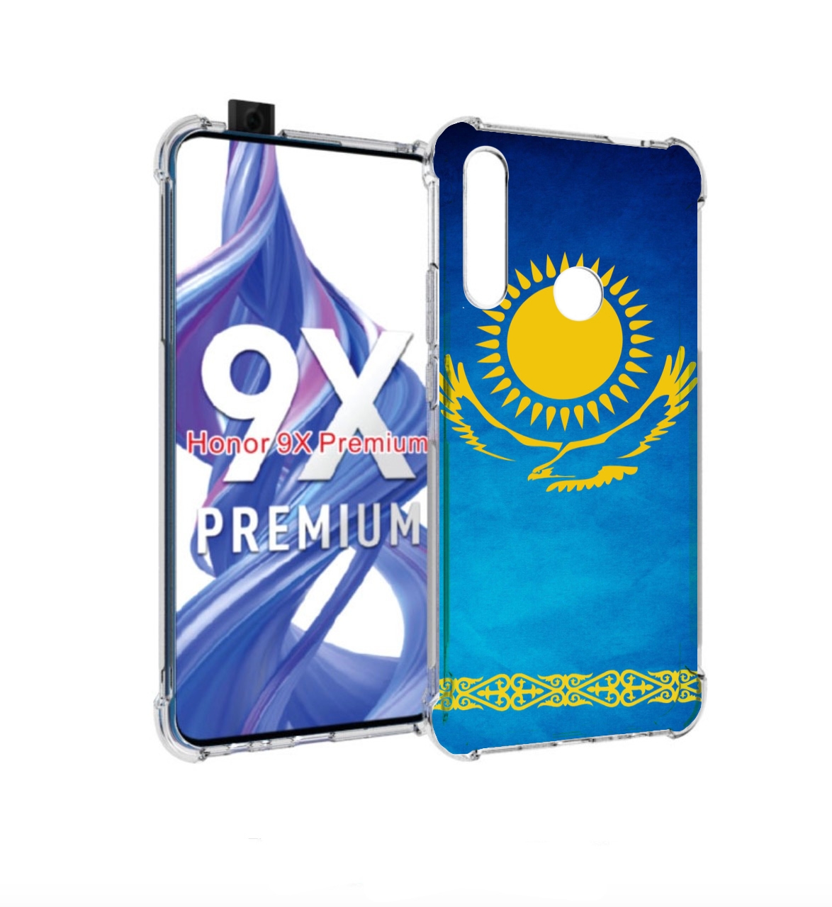 

Чехол бампер MyPads герб и флаг казахстана для Honor 9X (STK-LX1, Прозрачный, Tocco
