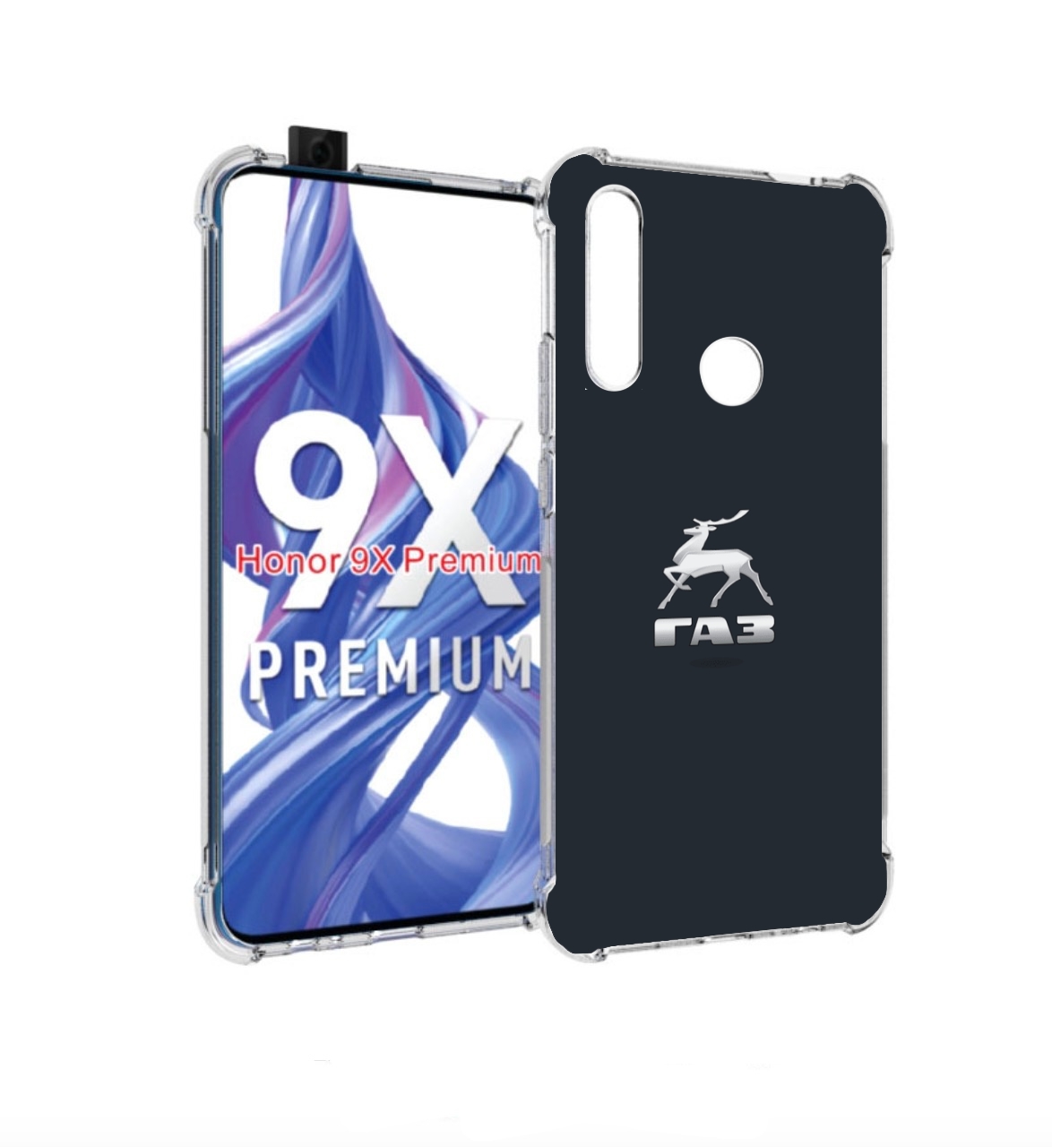 

Чехол бампер MyPads газ-газель для Honor 9X (STK-LX1)., Прозрачный, Tocco