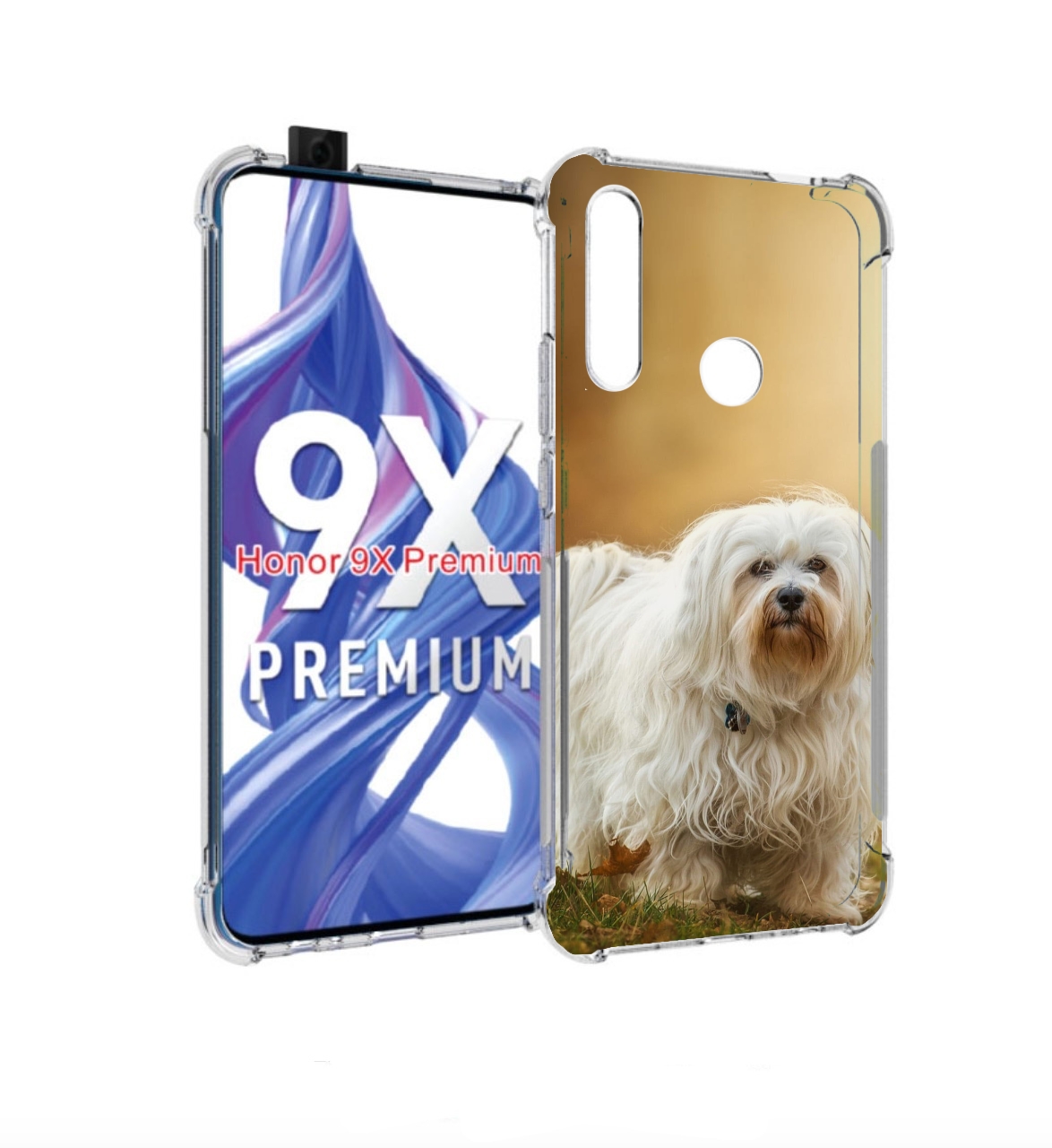 

Чехол бампер MyPads гаванскии бишон для Honor 9X (STK-LX1)., Прозрачный, Tocco