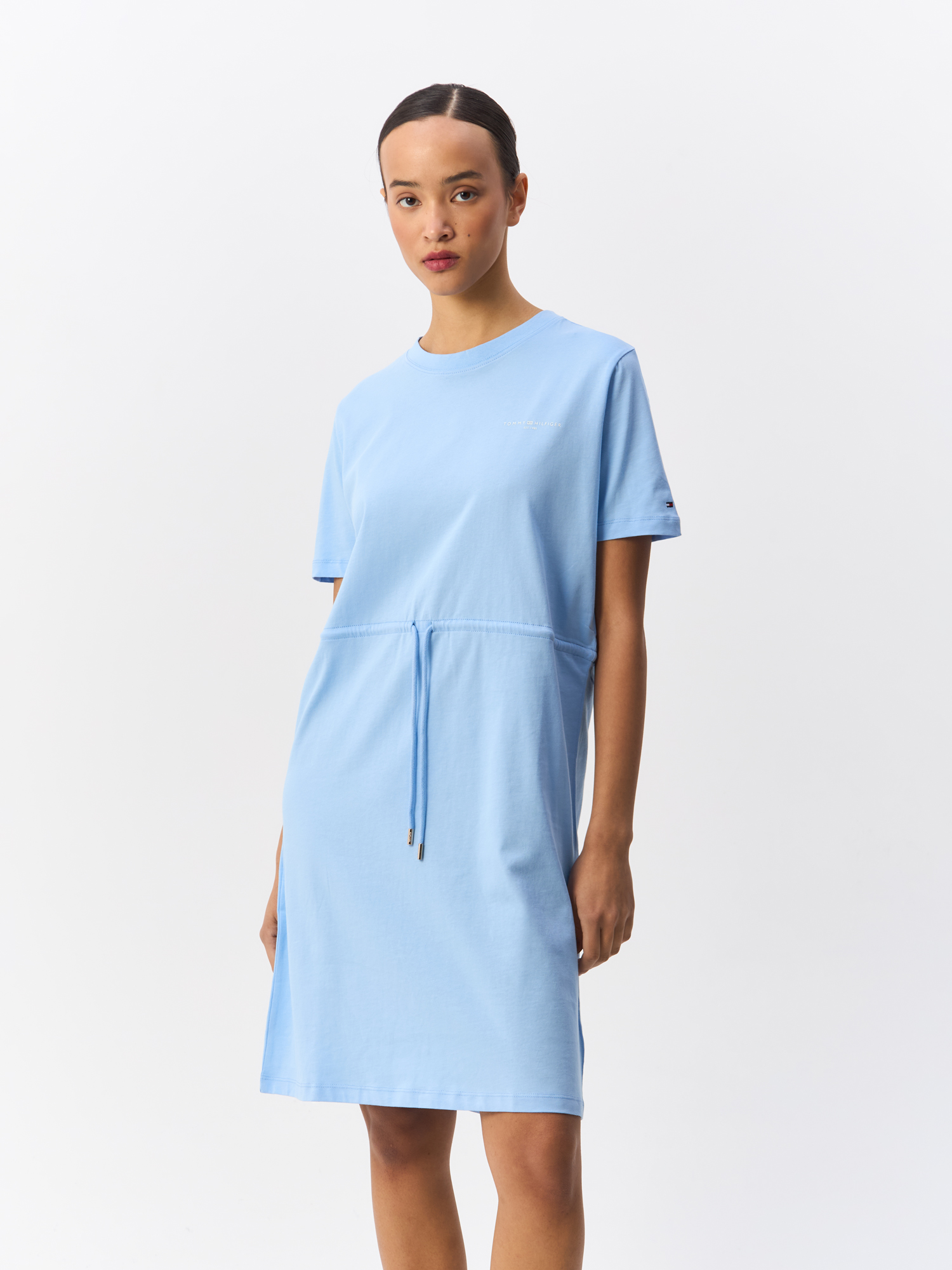 

Платье женское Tommy Hilfiger WW0WW40734 голубое S/42, Голубой, WW0WW40734