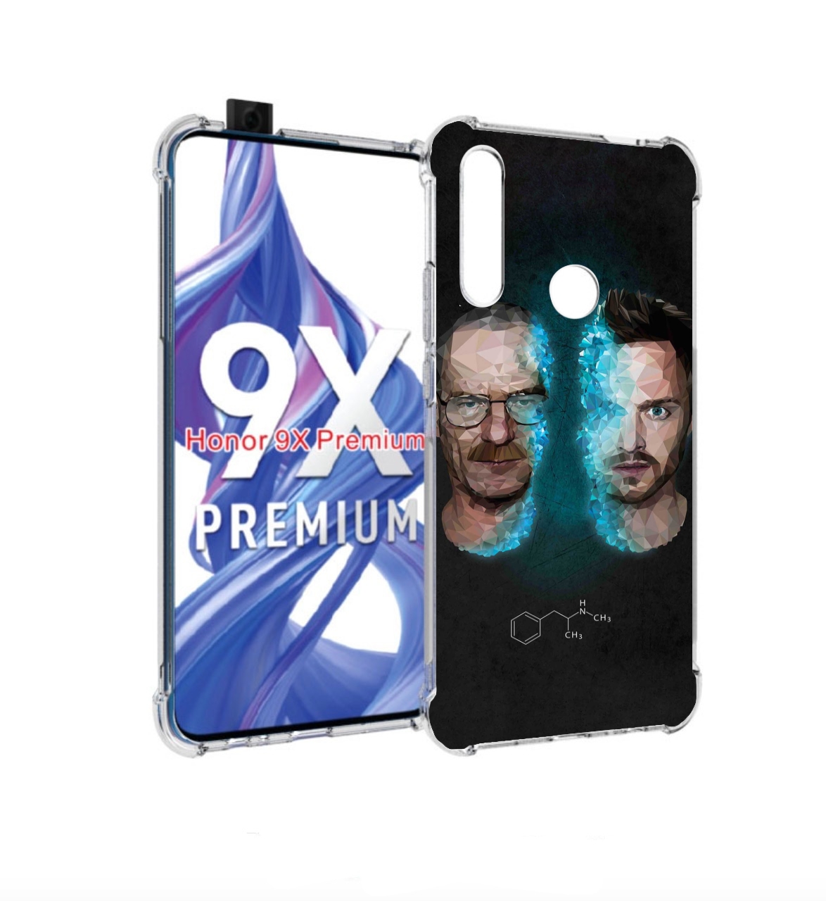 

Чехол бампер MyPads во-все-тяжкие для Honor 9X (STK-LX1), Прозрачный, Tocco