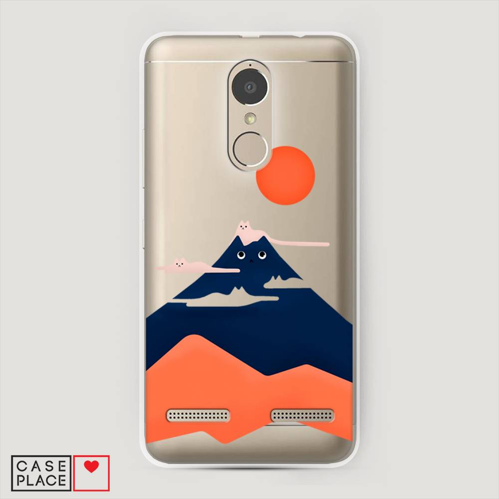 

Чехол на Lenovo K6 Power "Кот-гора", Черный;оранжевый, 112350-4