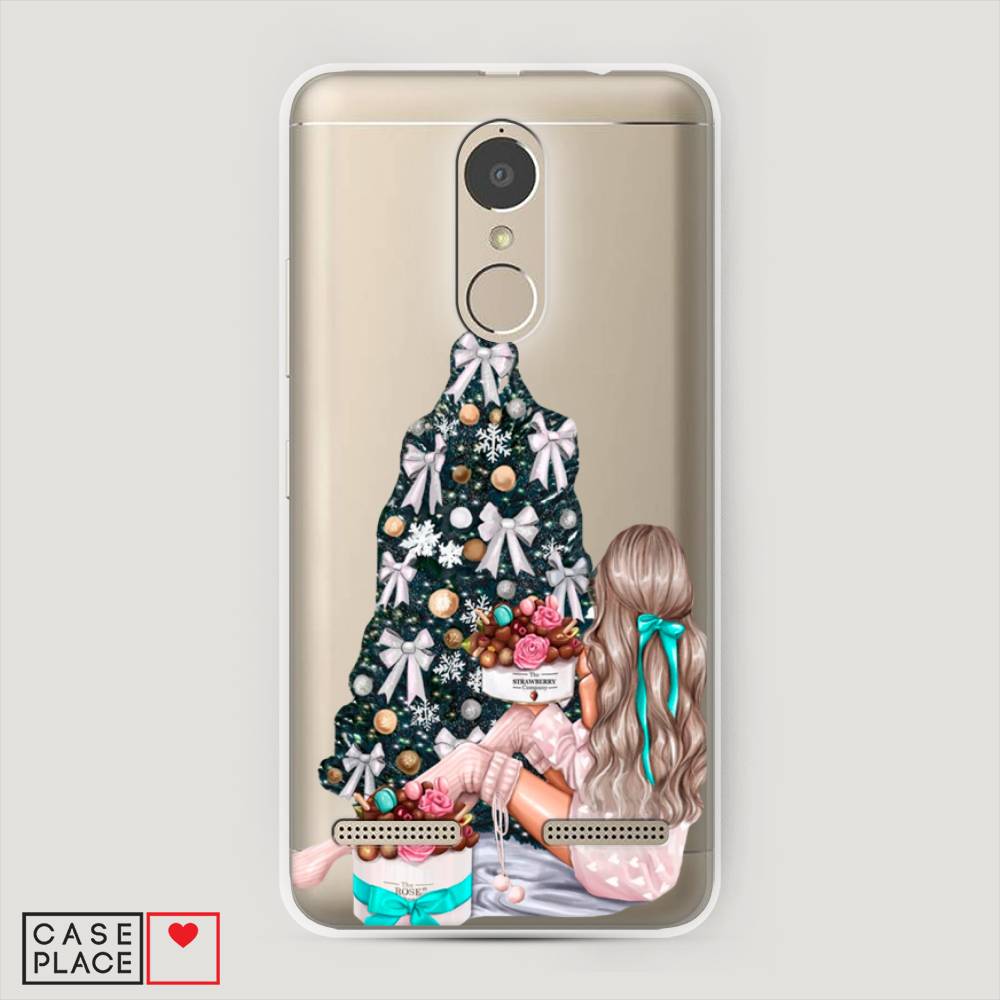 

Чехол на Lenovo K6 Power "New Year", Зеленый;бежевый;голубой, 112350-5