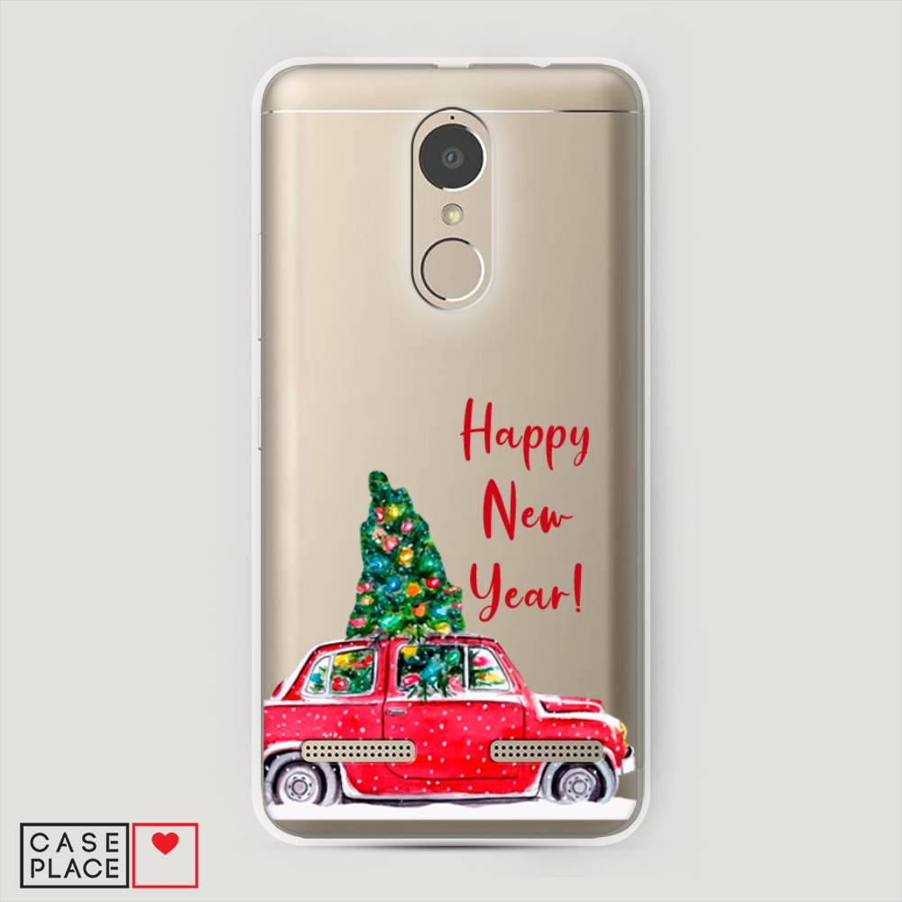 

Чехол на Lenovo K6 Power "Happy New Year", Красный;зеленый, 112350-5
