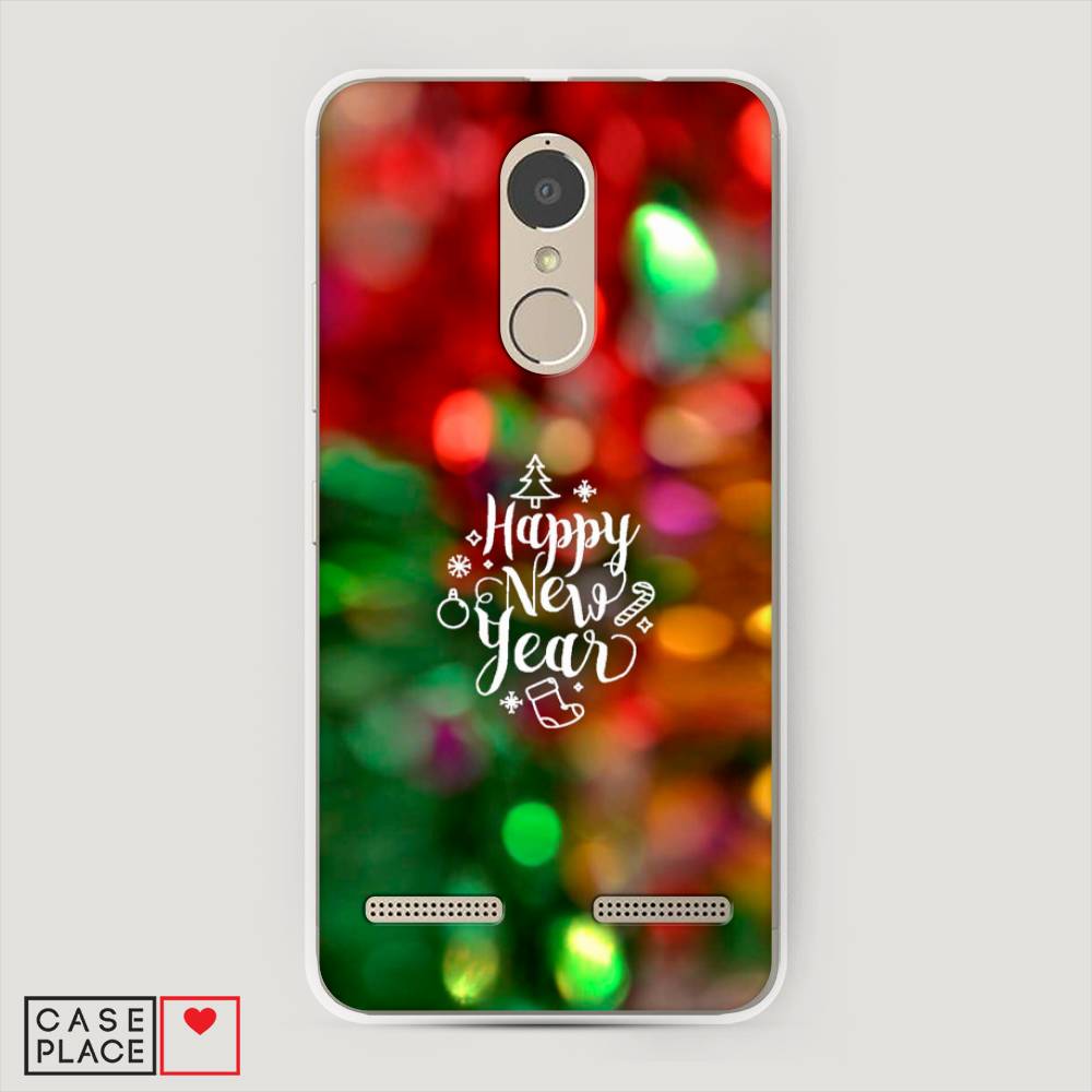 

Чехол на Lenovo K6 Power "Новый Год на елке", Зеленый;красный;желтый, 112350-5