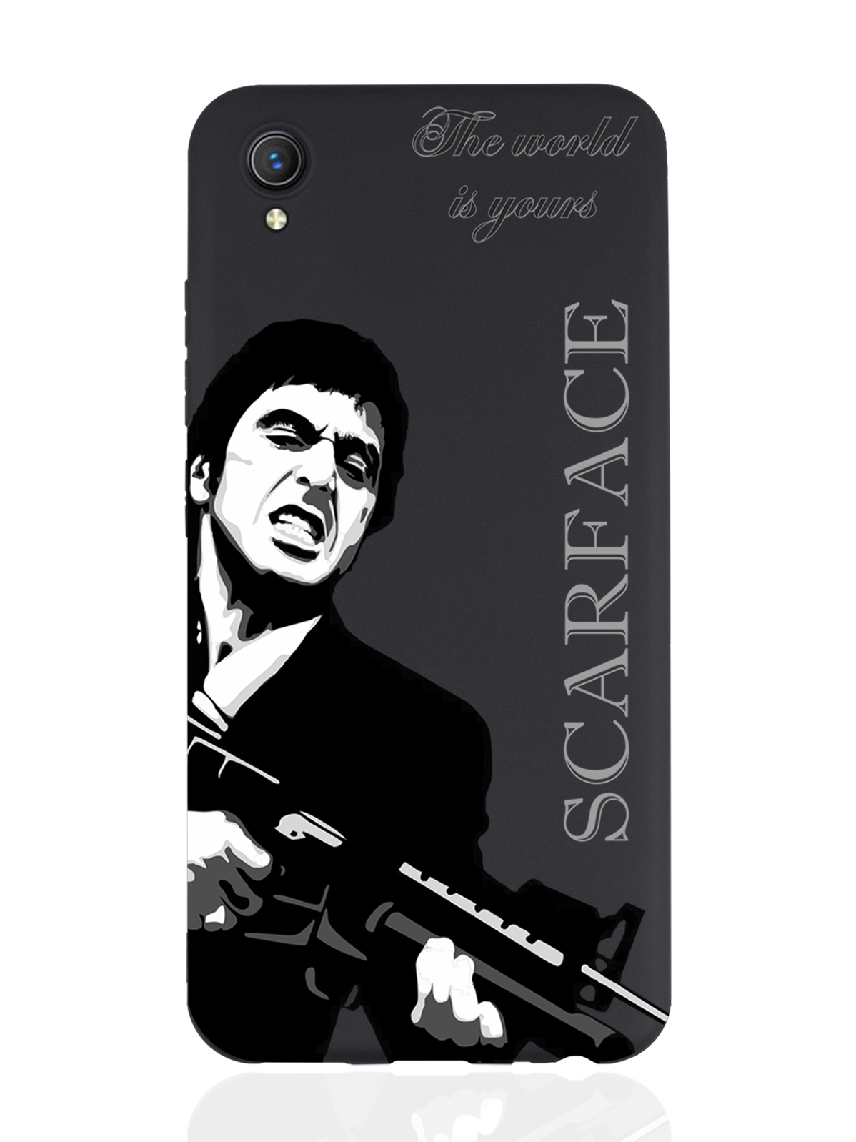 фото Чехол musthavecase для vivo y1s/y91c scarface tony montana/ лицо со шрамом черный