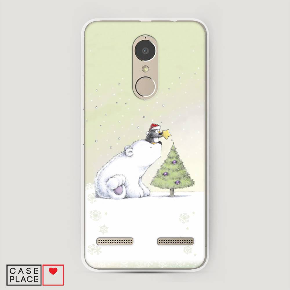 

Чехол на Lenovo K6 Power "Украшение елки", Белый;бежевый, 112350-5