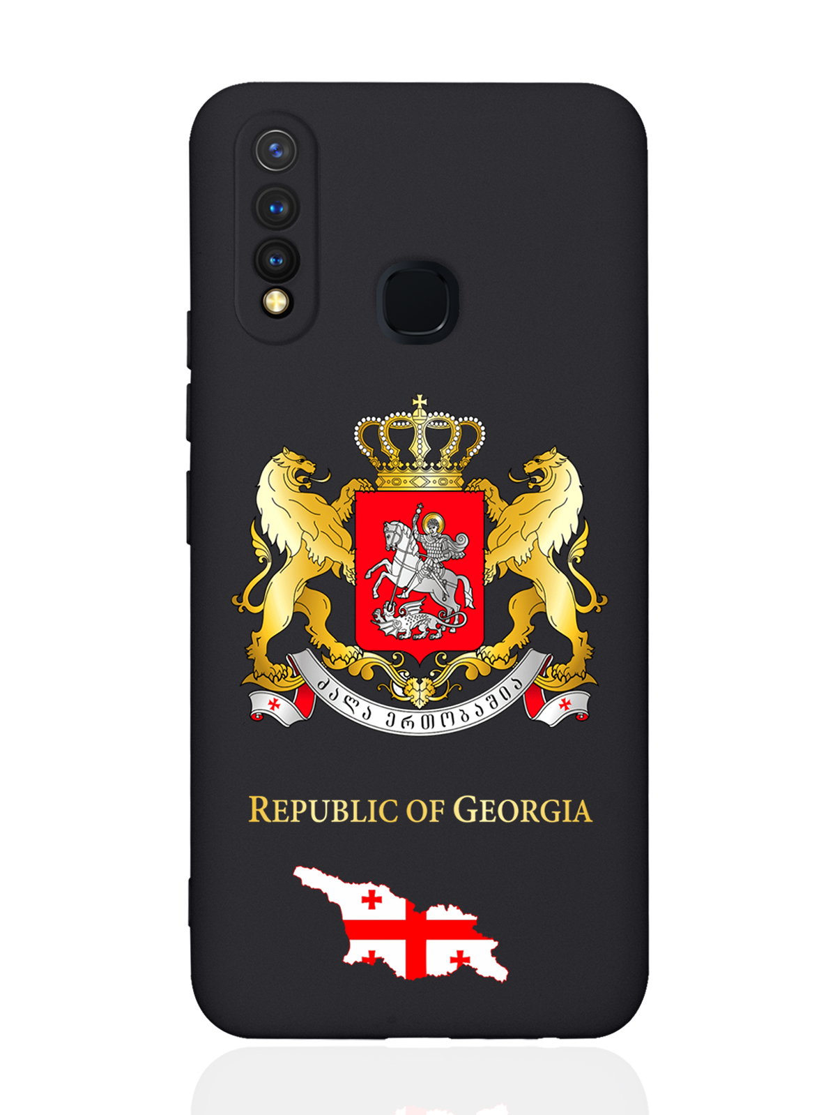 

Чехол SignumCase для Vivo Y19/U3 Герб Грузии черный, Разноцветный