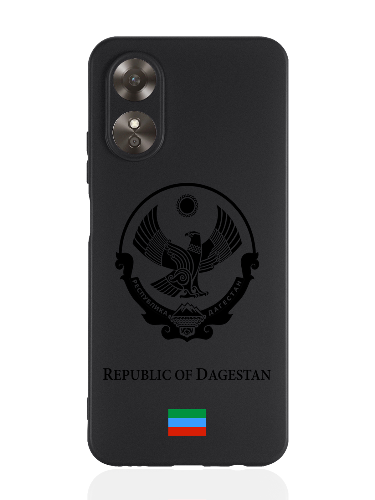 

Чехол SignumCase для Oppo A17 Черный лаковый Герб Дагестана черный