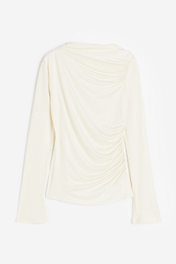 

Лонгслив женский H&M 1207271 белый S, 1207271