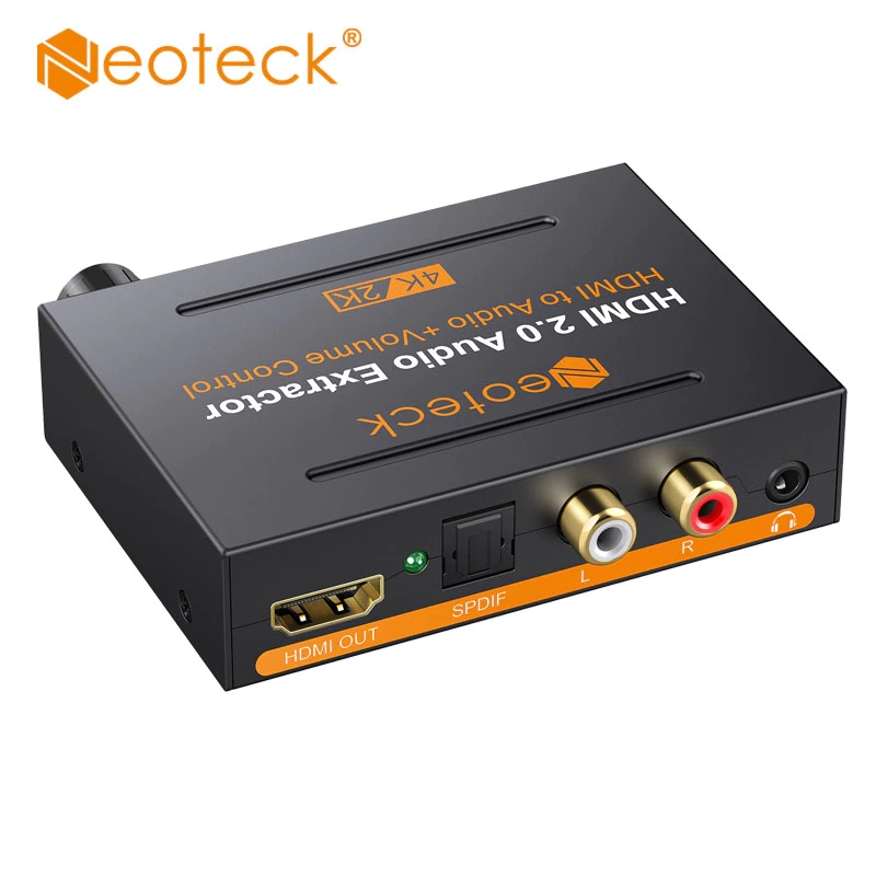 фото Hdmi экстрактор (конвертер аудио 5.1) neoteck ntk097 spdif/rca/3.5мм