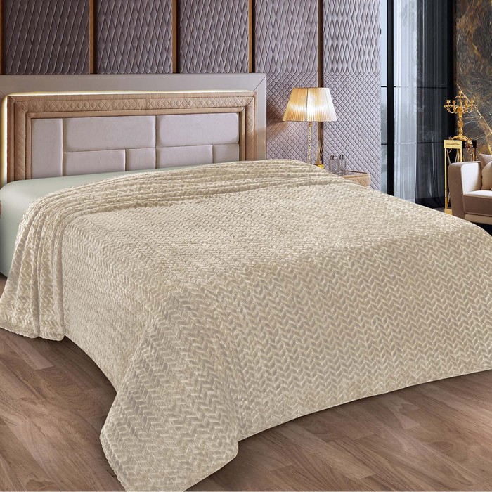 

Плед Marianna 9951859 'Косичка', размер 150х205см, велсофт 250г/м, полиэстер100, Косичка