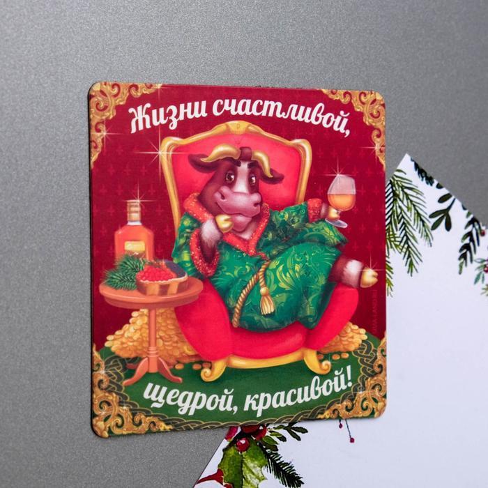 

Магнит «Жизни счастливой, щедрой, красивой!»