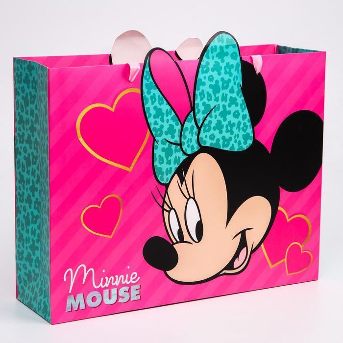 

Пакет ламинат горизонтальный "Minnie Mouse", Минни Маус, 31х40х11 см, Розовый
