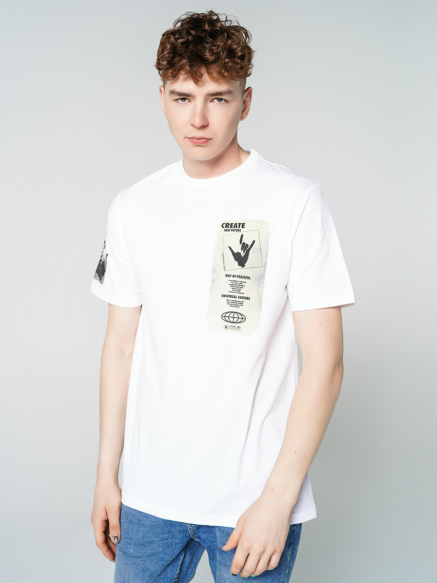 

Футболка мужская 80433 ТВОЕ белая 2XL, 80433