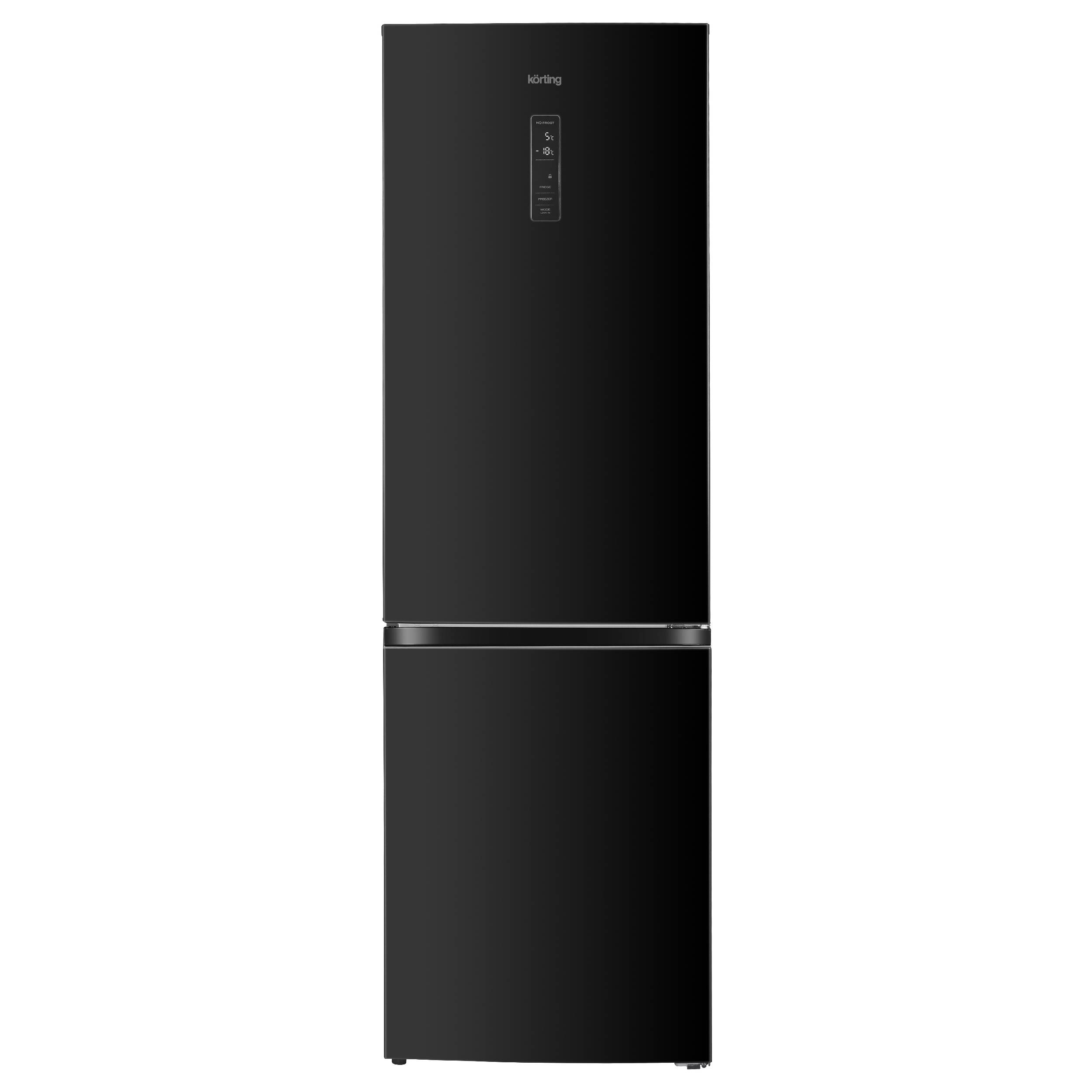 Холодильник Korting KNFC 62980 GN черный