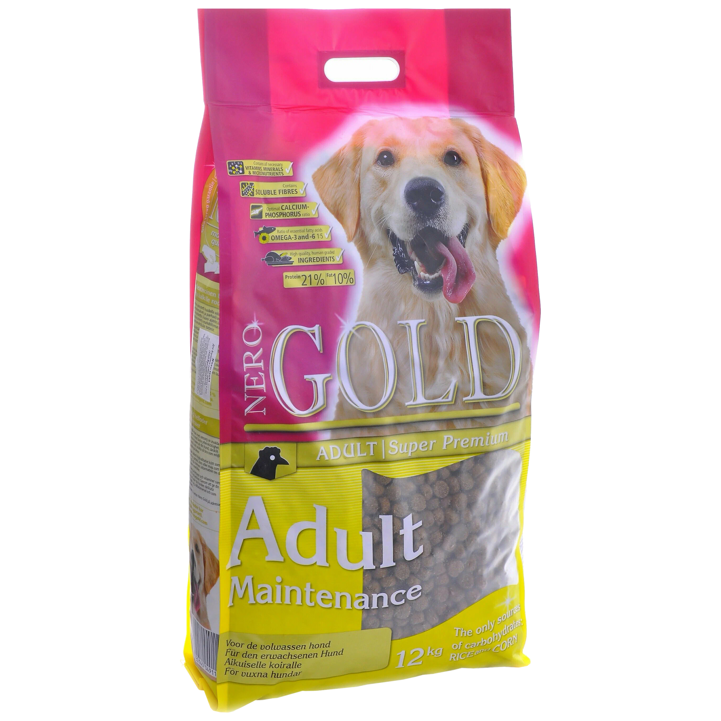 Сухой корм для собак NERO GOLD Adult Maintenance, все породы, контроль веса, курица, 12кг