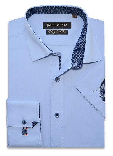 

Рубашка мужская Imperator Cashmere Blue_LOK-П голубая 37/170-176, Cashmere Blue_LOK-П