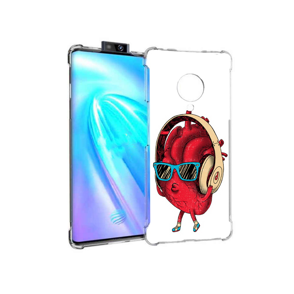 

Чехол MyPads Tocco для Vivo NEX 3 слушай сердце (PT136035.381.609), Прозрачный, Tocco