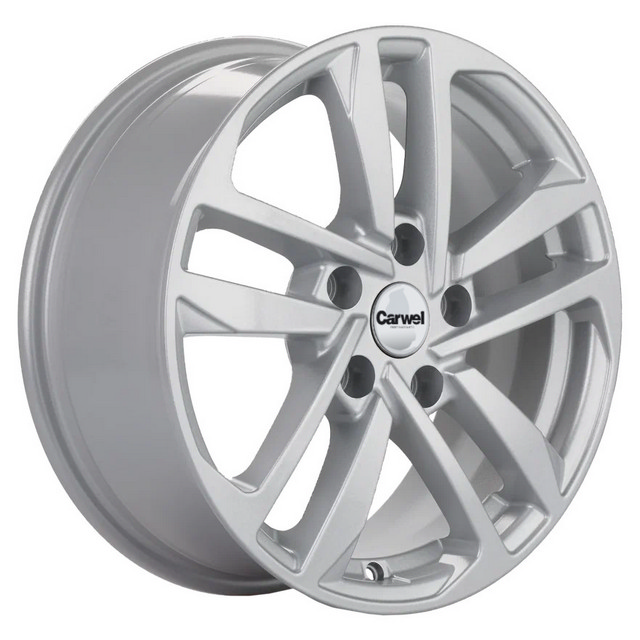

Колесный диск Carwel Шунет 1612 (SLT) 6.5xR16 ET45 5*114.3 D67.1, Серебристый