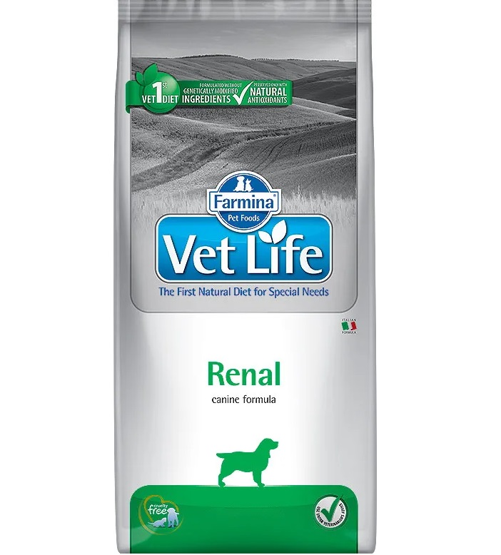 фото Сухой корм для собак farmina vet life renal, диетический, злаки, 12кг